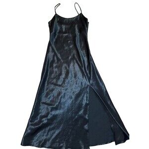 The Giving Black Maxi Dress Classic Minimal Effortless Layering Piece M